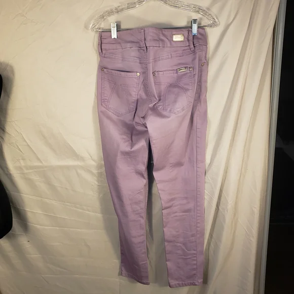 Seven7 Lilac Skinny Ankle Tummyless Denim Pants - 8 - Picture 5 of 9